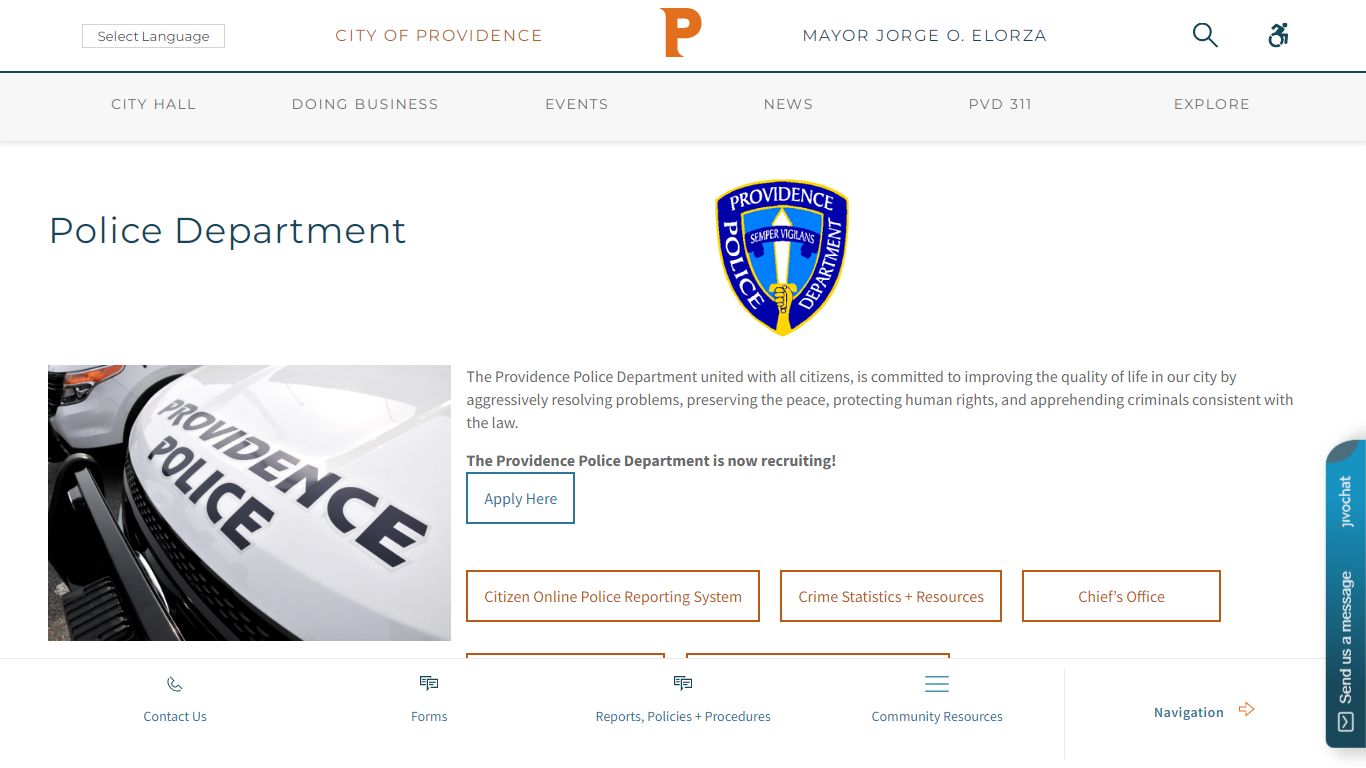 City of Providence Police Department - City of Providence